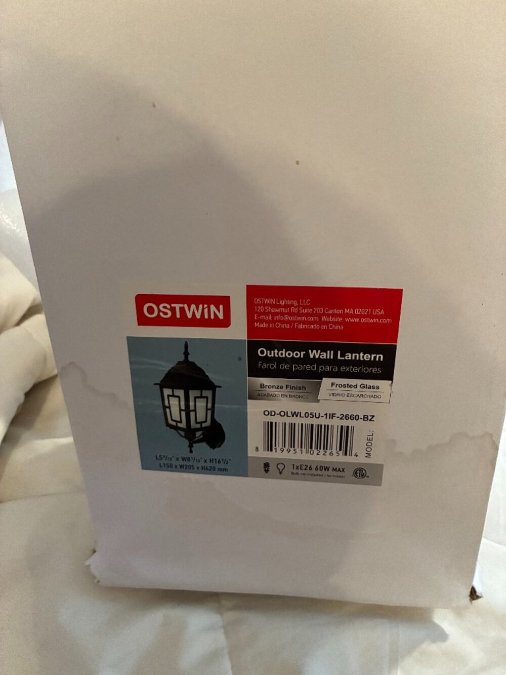 Ostwin Outdoor Wall Lantern